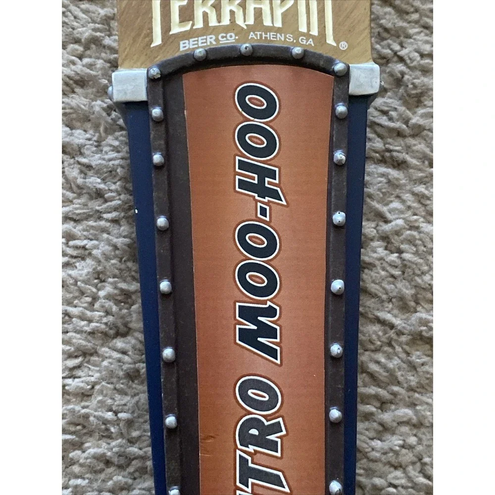 Terrapin Beer Company Nitro Moo-Hoo Stout Logo Beer Tap Handle 12.25